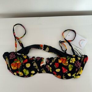 Dippin' Daisy's Black Fruit Print Bikini